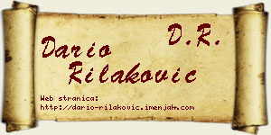 Dario Rilaković vizit kartica